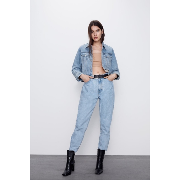 Zara Fleece Lined Denim jacket - Picture 5 of 15